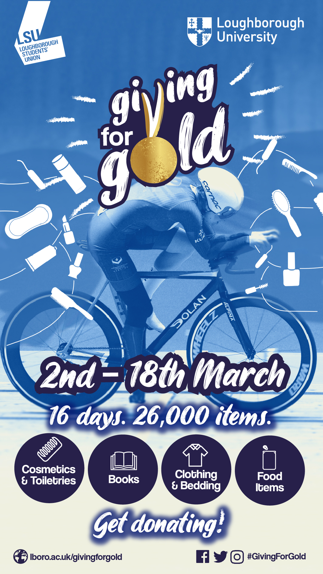 Giving for Gold, 7 - 18 March